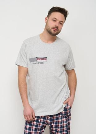 Чоловіча піжама футболка зі штанами великі розмір 2xl, 3xl, 4xl, 5xl2 фото