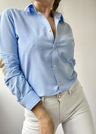 Базова джинсова блакитна сорочка/рубашка scotch & soda3 фото