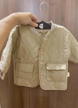 Бомбер для малыша стильная тонкая курточка