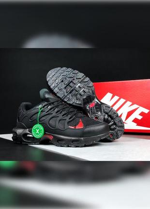 Чоловічі демісезонні кросівки nike air max terrascape plus  чорні з червоним4 фото