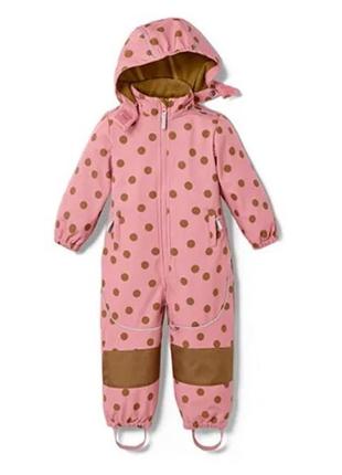 Розкішний якісний дитячий суцільний теплий комбінезон softshell від tchibo чібо, німеччина, 74-80 см