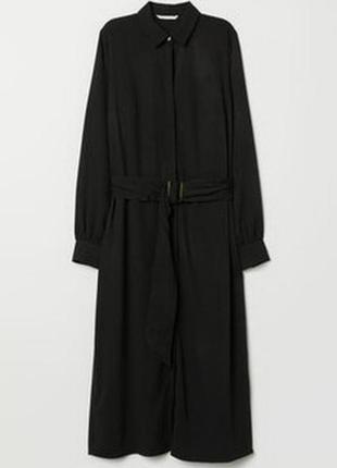 Натуральное платье -рубашка h&m длина 122