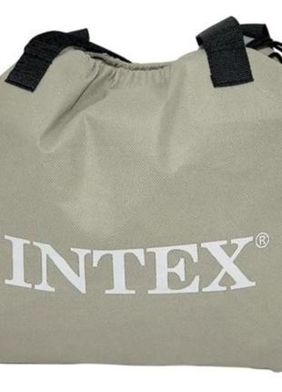 Надувне ліжко intex 67768 напівторопальне 191х137х33 см із вбудованим насосом4 фото