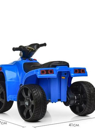 Детский электро квадроцикл bambi m 3893el-4 синий свет,звук5 фото