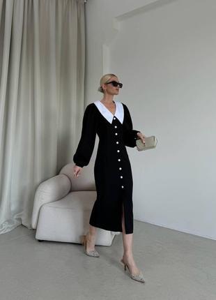 Элегантное черное платье