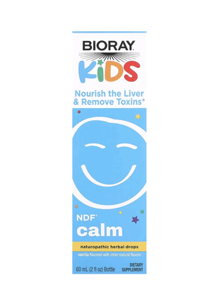 Bioray ndf happy, calm, focus , immune, tummy, видаляє небажані мікроорганізми та токсини, для дітей, з ароматом персика, 60 мл2 фото