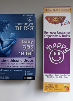 Bioray ndf happy, calm, focus , immune, tummy, видаляє небажані мікроорганізми та токсини, для дітей, з ароматом персика, 60 мл8 фото