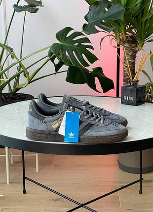 Мужские кроссовки adidas spezial grey black brown