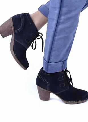 Clarks  замшевые кожаные ботинки ботильоны /10829/