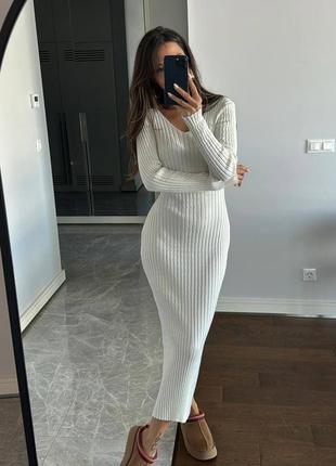 Сукня ангора рубчик