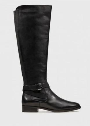 Clarks кожаные высокие сапоги демисезонные