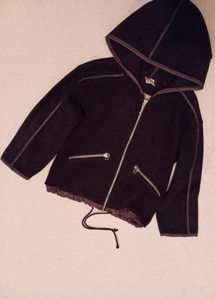 Теплая флиска на молнии для мальчика 122/128 см рост