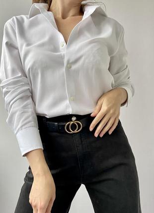 Базова бавовняна біла сорочка/рубашка від next