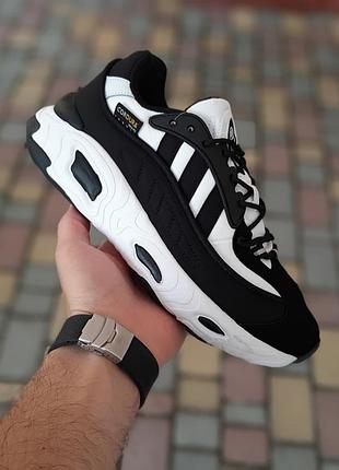 Мужские демисезонные черно-белые кроссовки adidas oznova 🆕 кроссовки адидас