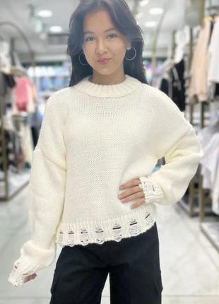 Теплый свитерик 50% хлопок,50% акрил производитель туречки