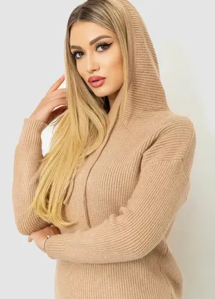 Кофта з капюшоном, бежева