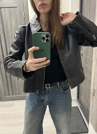 Шкіряна куртка zara
