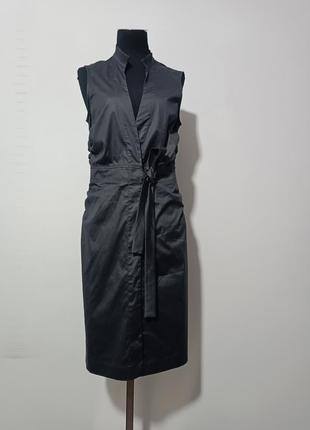 Платье на запах из стрейч -котона hugo boss, 38/s-m