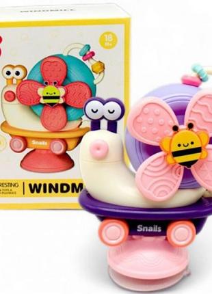 Погремушка-машинка "улитка", в коробке