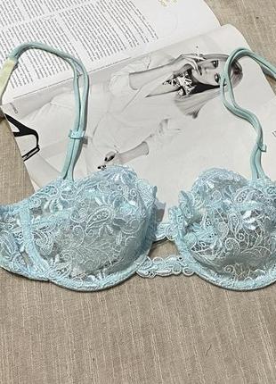 Marie jo шикарный голубой кружевной бюст на косточках
