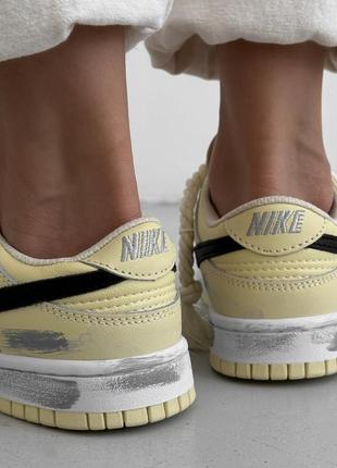 Кроссовки nike sb dunk low yellow, женские кроссовки, найк данк6 фото