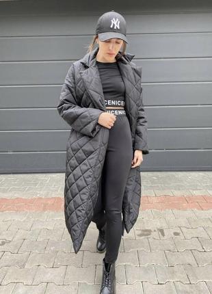 Стеганое пальто2 фото