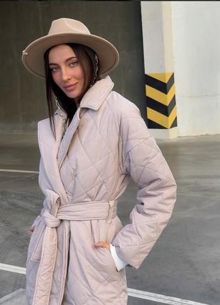 Стеганое пальто9 фото