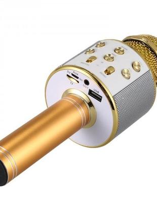 Караоке микрофон wster ws 858 золотой