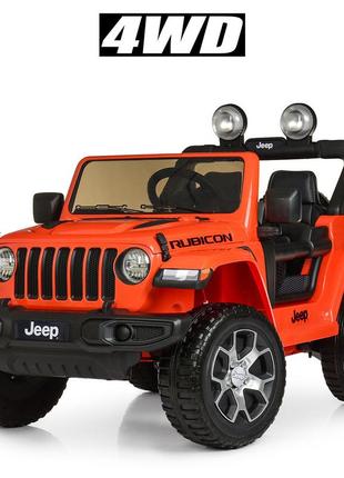 Детский электромобиль bambi m 4176eblr-7 jeep rubicon свет,звук,mp3,usb3 фото