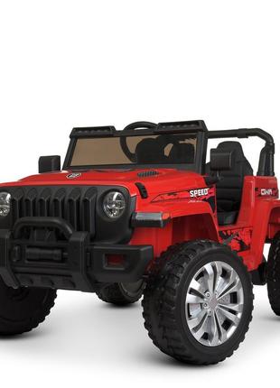 Дитячий електромобіль bambi m 4557eblr-3 jeep wrangler світло,звук, mp3, usb,fm