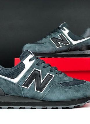 Женские кроссовки new balance 574 grey whiteque беланс серого с белым цветами