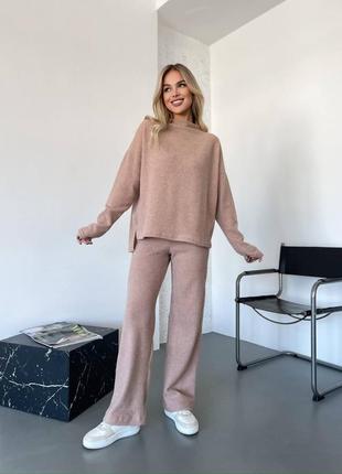 Трендовый костюмчик из мягкой ангоры 🥰 брючный костюм кофта палаццо