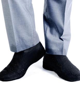 Силиконовые чехлы бахилы для обуви от дождя и грязи размер s 34-385 фото