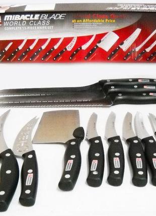 Набор профессиональных кухонных ножей miracle blade 13 в 12 фото