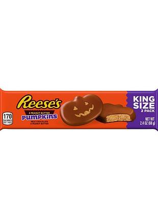 Батончики reese's peanut butter halloween pumpkins milk chocolate 68g