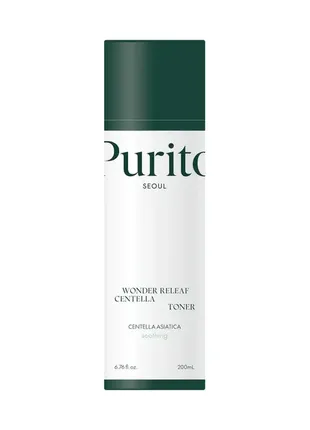 Успокаивающий тонер с экстрактом центеллы и гаммелиса purito centella green level calming toner