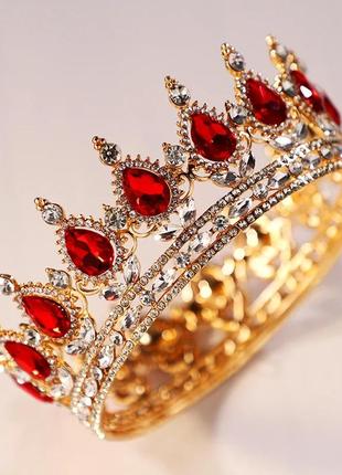 Корона на торт кришталева весільна корона тіара для жінок