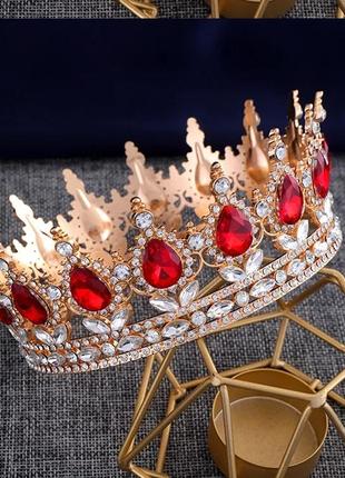 Корона на торт кришталева весільна корона тіара для жінок