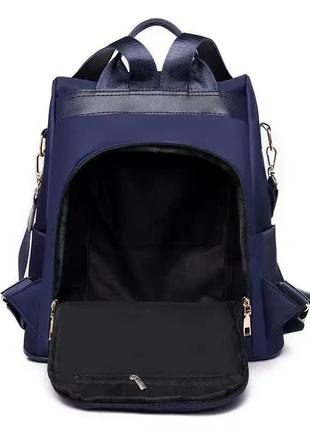 Городской женский рюкзак-сумка balina черный нейлоновый повседневный5 фото