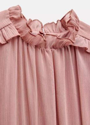 Рожева сукня жата коротка zara new4 фото