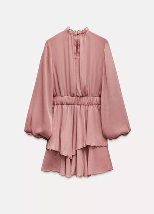 Рожева сукня жата коротка zara new3 фото