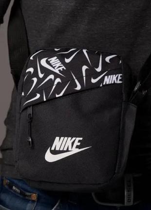 Сумка мужская через плечо nike мессенджер oxford черная