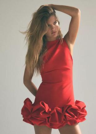 Платье комбинезон красное zara new