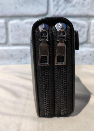 Стильное кожаное портмоне wallet (lexus). удобный и вместительный кошелек.6 фото