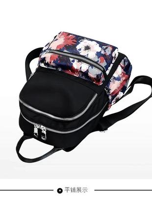 Жіночий рюкзак з візерунком jingpin нейлоновий 32х23х15 см6 фото
