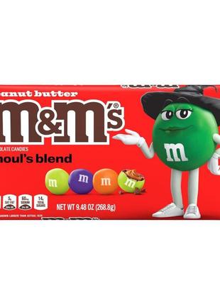 Драже m&m´s peanut butter ghoul's blend halloween 268g