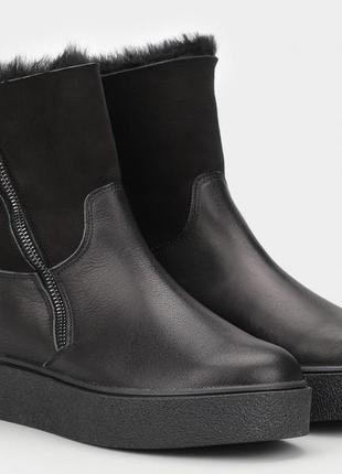 Зимові, жіночі, шкіряні черевики *gunter*