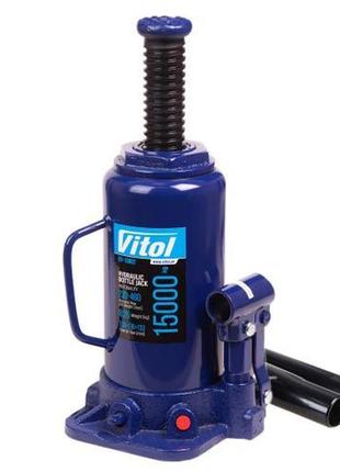 Домкрат гидравлический телескоп 15т в коробке 230-460мм 9кг vitol db-15002