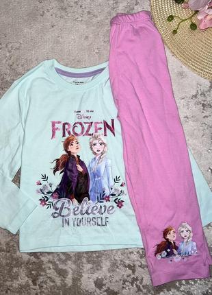 Піжама котонова для дівчинки frozen розмір: 2-3 роки