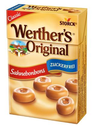 Льодяники werther's originals sugarfree 42g